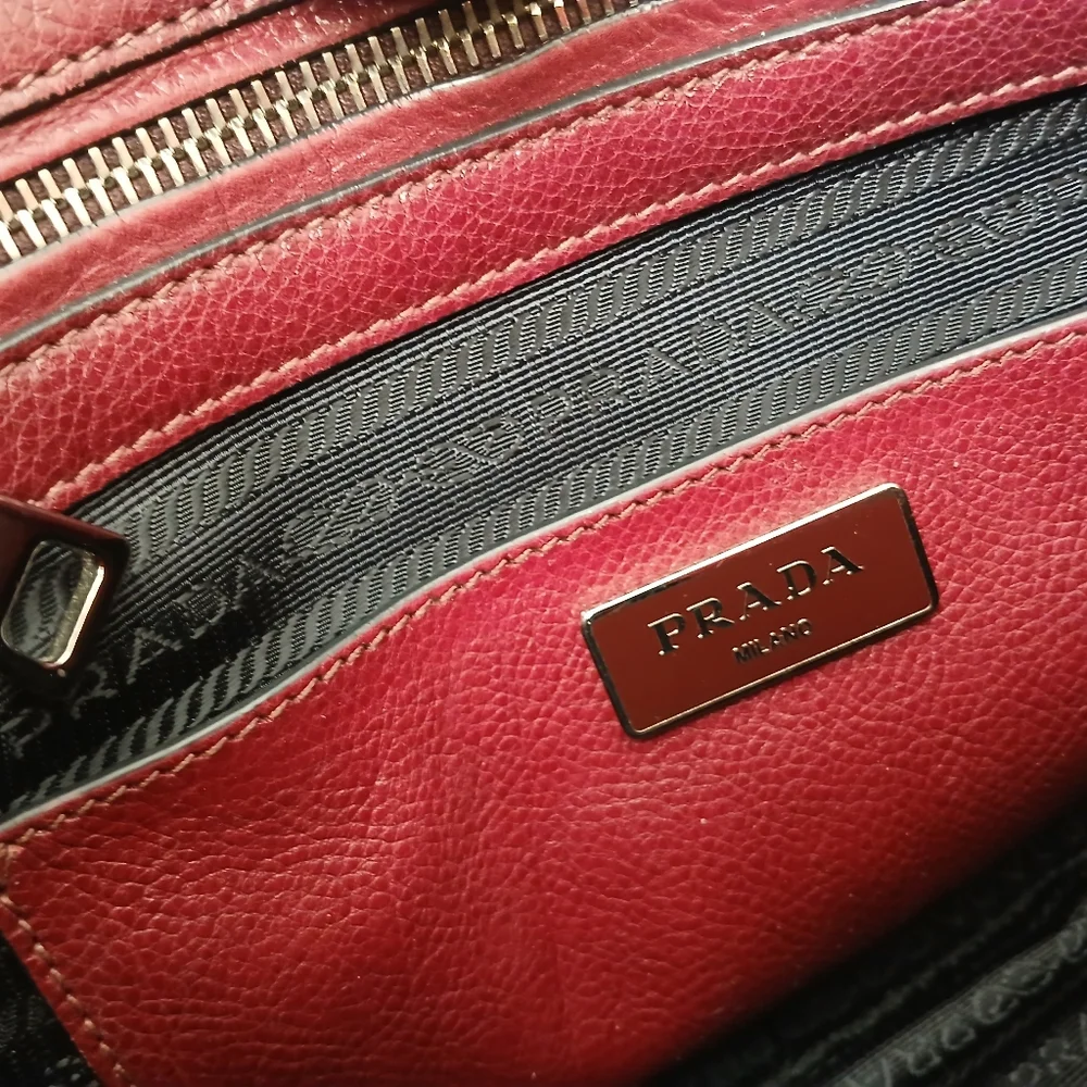 Prada Twin Pocket Glace Calf Tote Bag - Picture 7 of 16